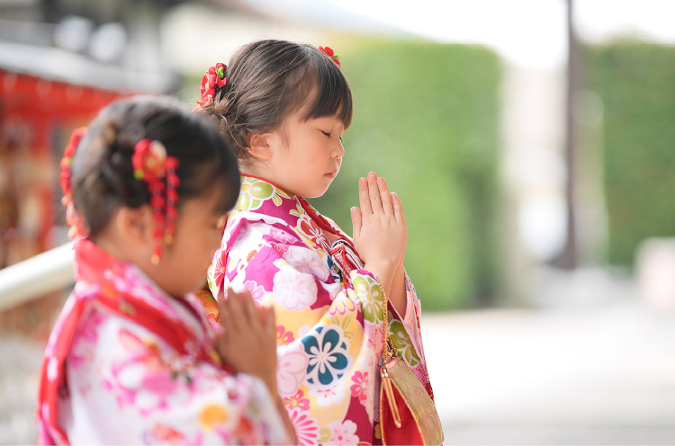 神社への七五三参り 出張ロケ撮影