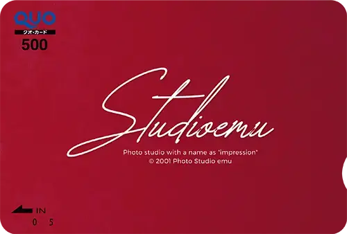 スタジオエミュのオリジナルQUOカード