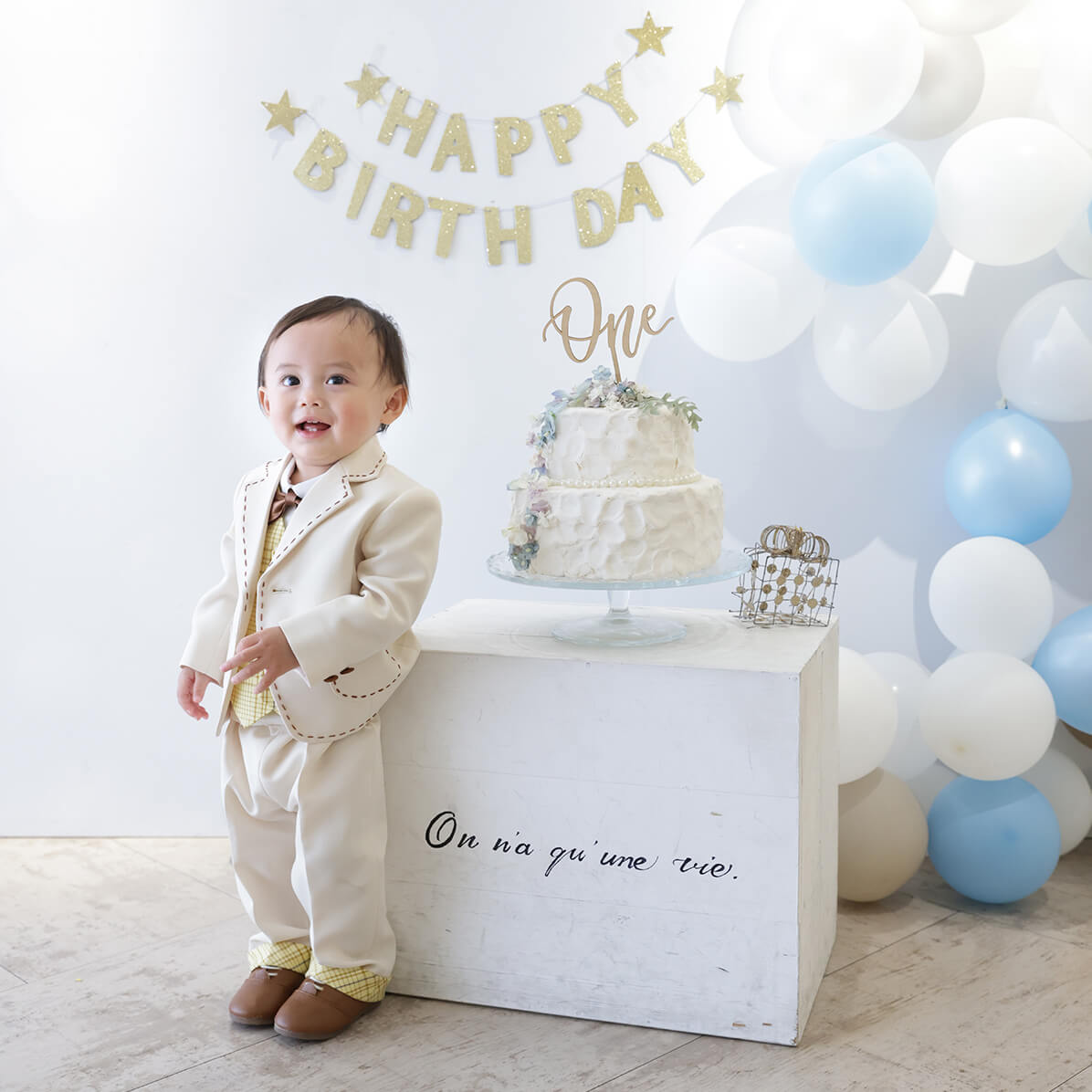 お気に入りの衣装でお誕生日撮影