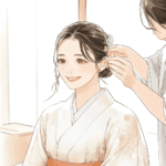4.成人式当日の着付け・ヘアメイク
